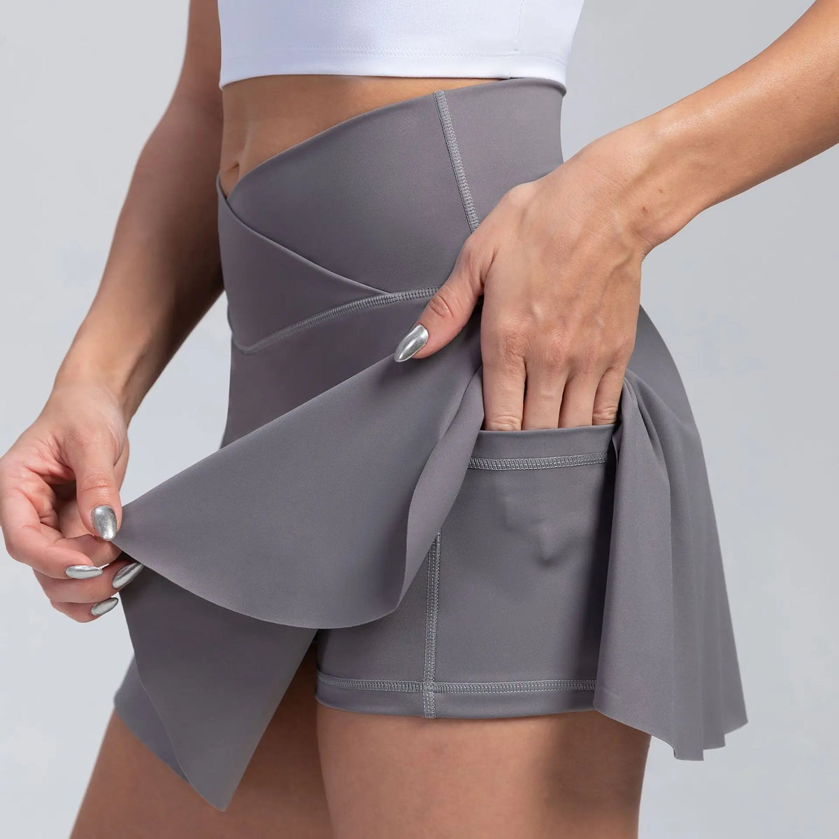 Variant image for Damen Skort Trendig Polyester Elastan-36