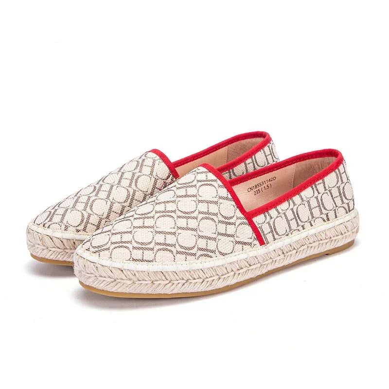 Damen-Espadrilles, Slip-On, runde Zehe, PU, Material-1
