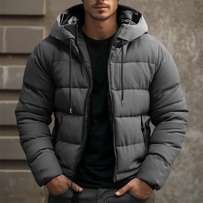 Herren-Winterjacke, modernes Design, Polyester, erstklassig, Füllung-2
