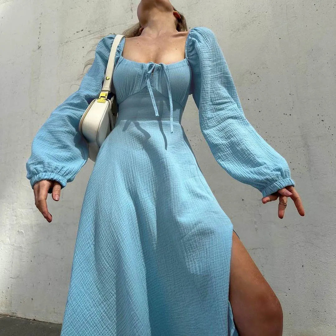 Damen-Kostüm-Set, mit langen Ärmeln und Schlitz, aus hochwertigem Polyester-2