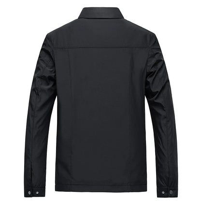 Herrenjacke, klassischer Stil, leichter Stoff, für Herbst- und Frühlingssaison-2