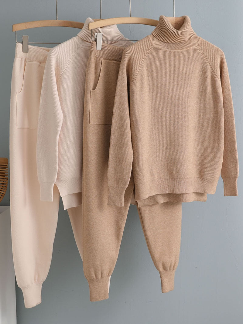 Damen-Sweathose, hochtailliert, 100% Baumwolle, schmale Passform-2