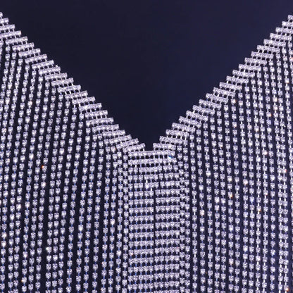 Damen-Körperschmuck, Strass, Fransen, Kupfer 2