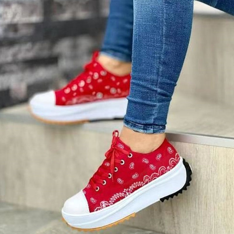 Variant image for Damen Sneakers Geblümtes Design Canvas-6