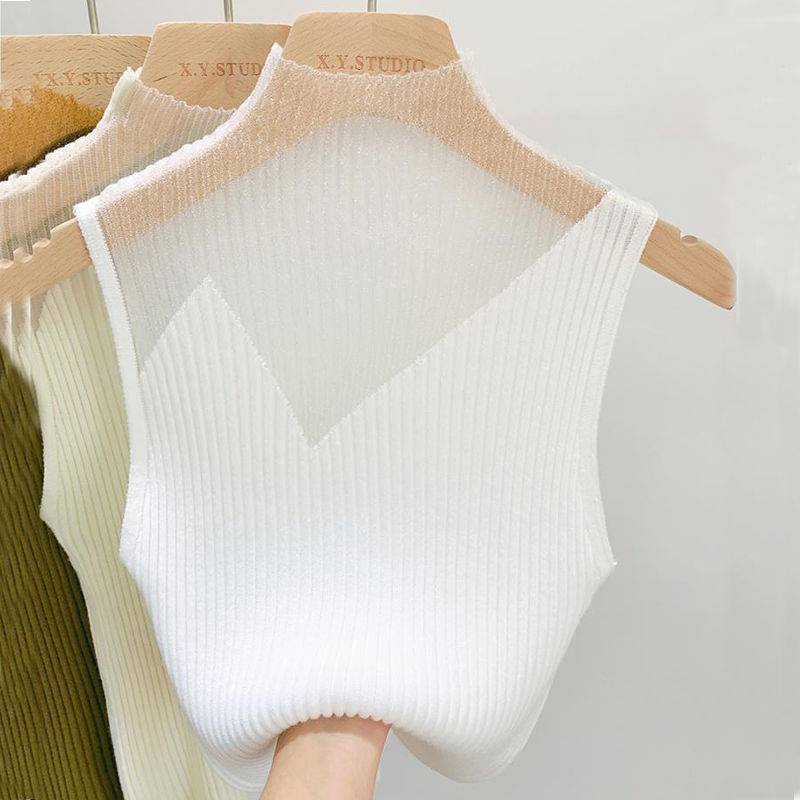 Damen Ärmelloses Top Elegant Leicht Polyester-4