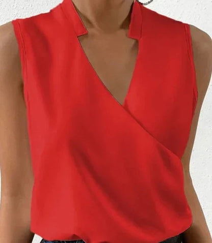 Damen Ärmellos Festtop Monochromes Polyester 10