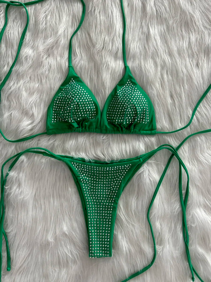 Variant image for Damen Bikini Zweiteiliges Polyester Spandex-2