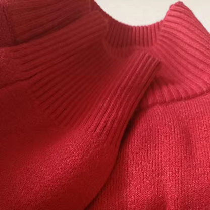 Variant image for Damen-Strickpullover, gemusterter Plüsch für Herbst und Winter-36