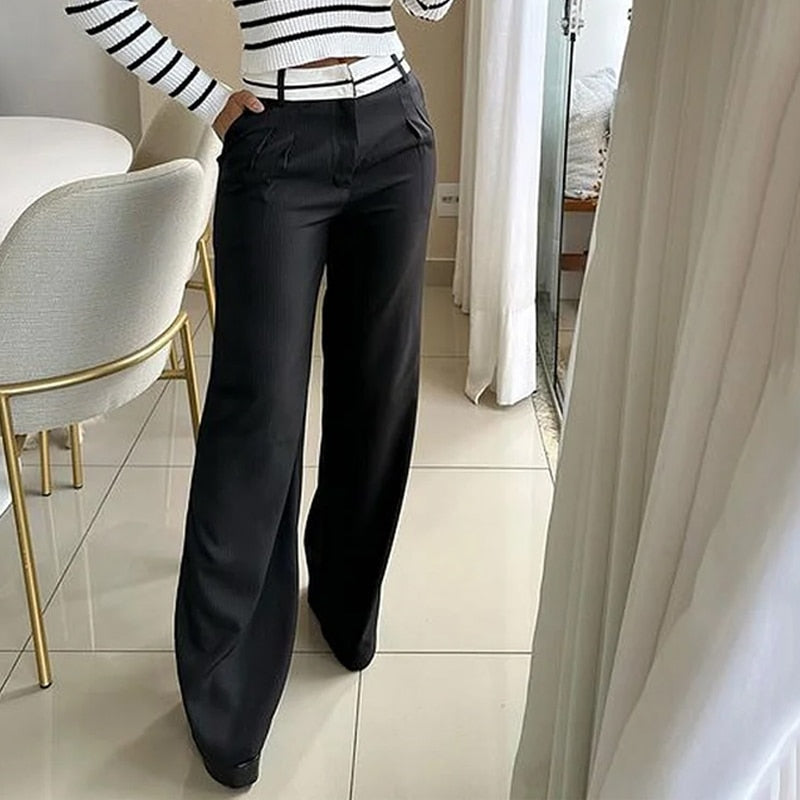 Damen-Pullover und Hose, Set schicker weicher elastischer Stoff-3