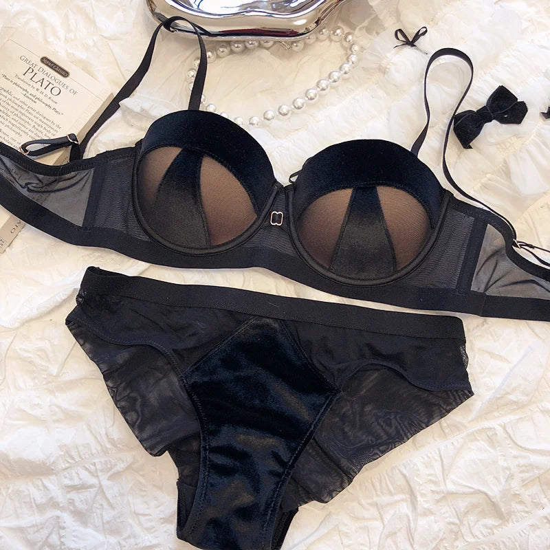Variant image for Damen BH-Set in Spandex und Synthetikleder mit Patchwork-Design-25