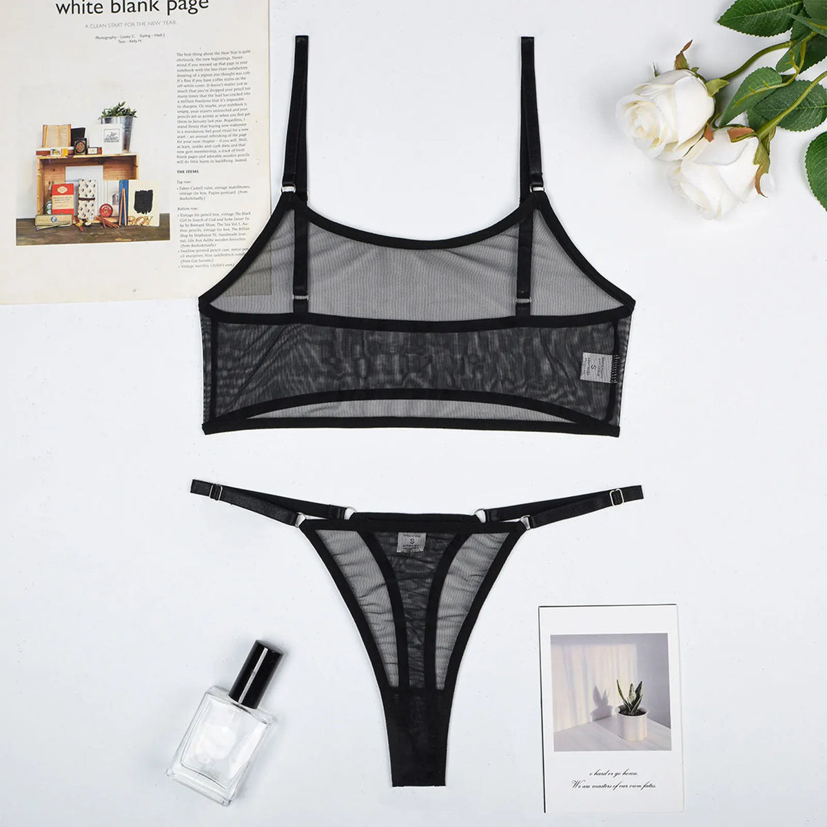 Damen-Unterwäsche-Set, mit innovativem Design aus Polyester und Spandex-1