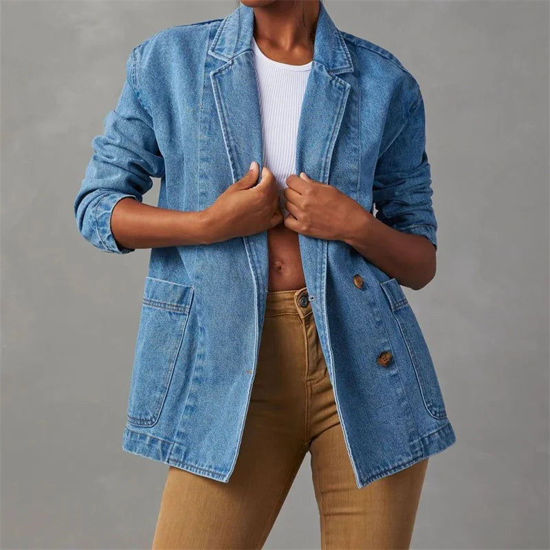 Damen-Jeans Lässiger Schnitt Denim Weich und Langlebig-4