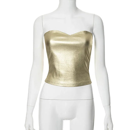 Variant image for Damen-Party-Tops, kurzer Schnitt, Polyester-1