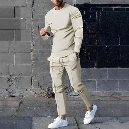 Herren-Pullover, Top und Hose, weiche Baumwolle-6