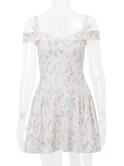 Damen-Minikleid, A-Linie, V-Ausschnitt, Polyester, mit offenem Rücken-1