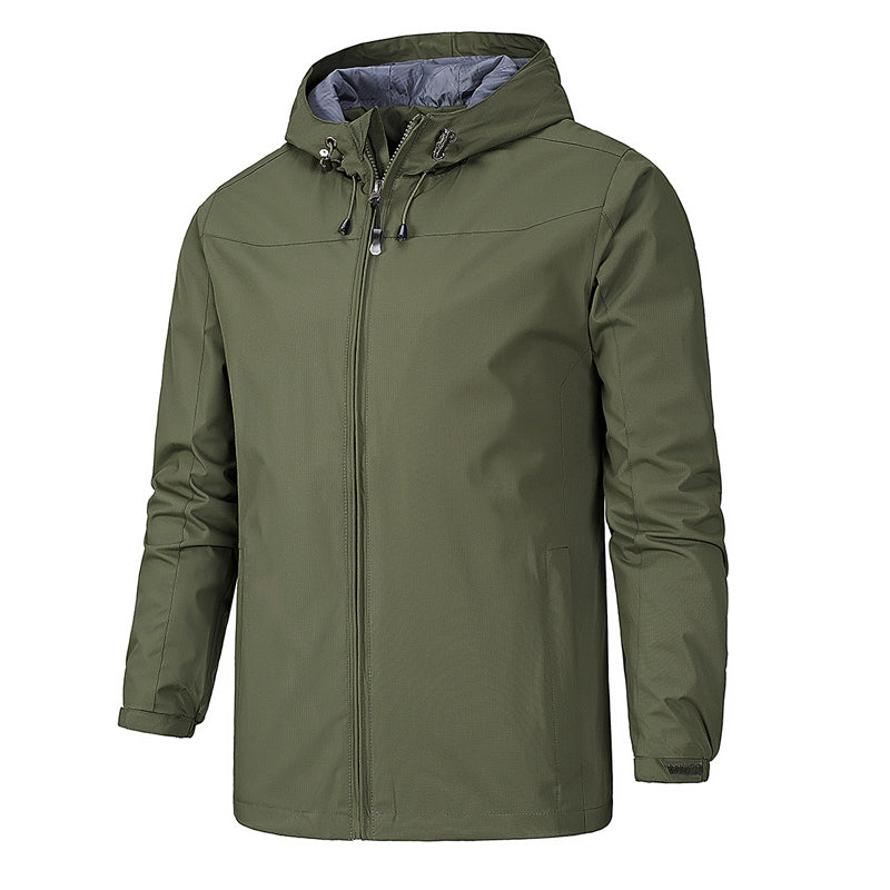 Damen-Herbstjacke Wasserdicht mit winddichtem Kragen und verstellbarer Taille-6