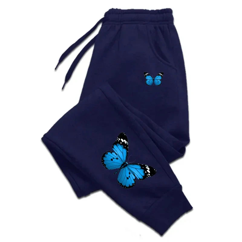 Variant image for Damen-Jogginghose Weich mit besticktem Schmetterling-13