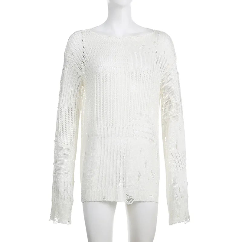 Damen-Pullover, lässig mit Rundhals Polyester, Acryl, Viskose-5