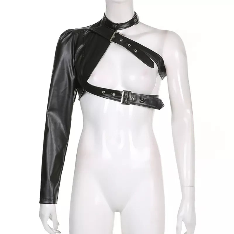 Damen-Crop-Top, einzigartiges Design, Polyester-2