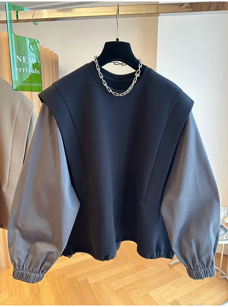 Damen Baggy Pullover Trendig Weiche Baumwolle-3