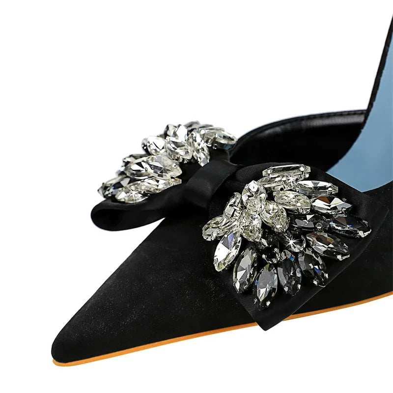 Damen-Pumps, spitzes Design, PU-Material, elegante und bequeme Schuhe-4