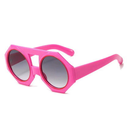 Variant image for Damen-Sonnenbrille, oversized, rundes Design, langlebiger Kunststoff-1