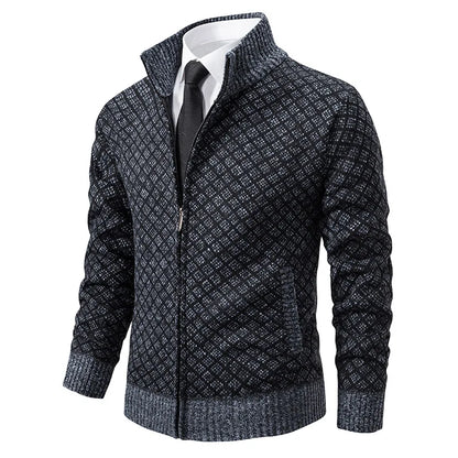 Damen-Cardigan, mit Reißverschluss, fein, gestrickt-1