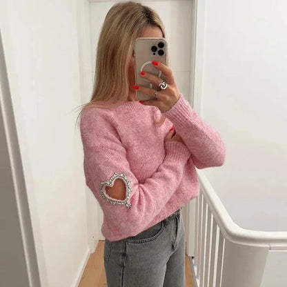 Damenbluse trendy ausgeschnittenes Design Polyester-3
