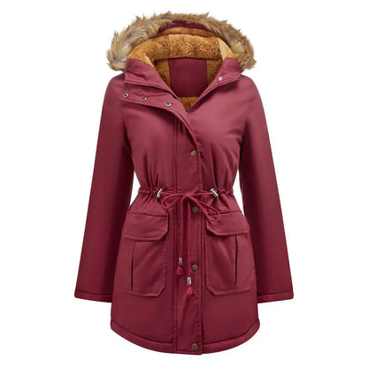 Variant image for Damen Winterparka Lang Wasserabweisend mit Pelzfutter-8