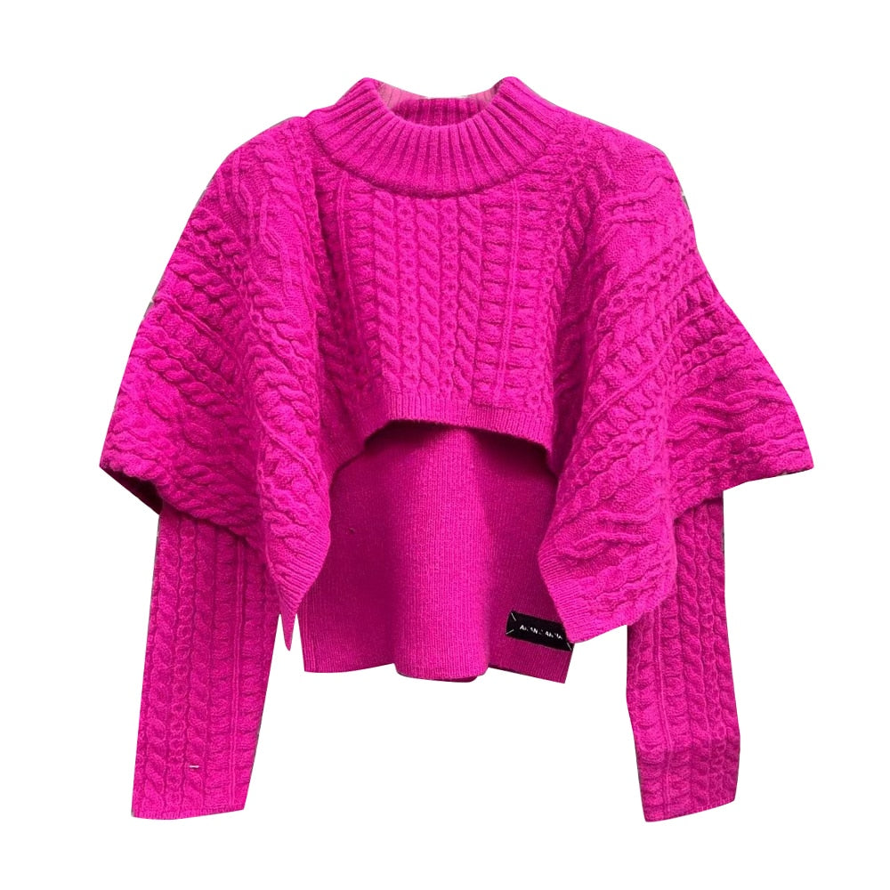 Langer Damen-Cardigan mit geometrischem Muster – locker sitzende Strickjacke für Alltag und Fest 2