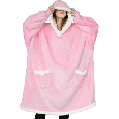 Damen-Fleecedecke, mit Ärmeln, weiches Fleece-1