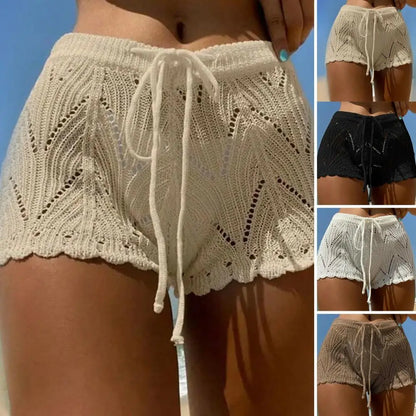 Herren-Shorts im Patchwork-Stil, hohe Taille, Polyester-4