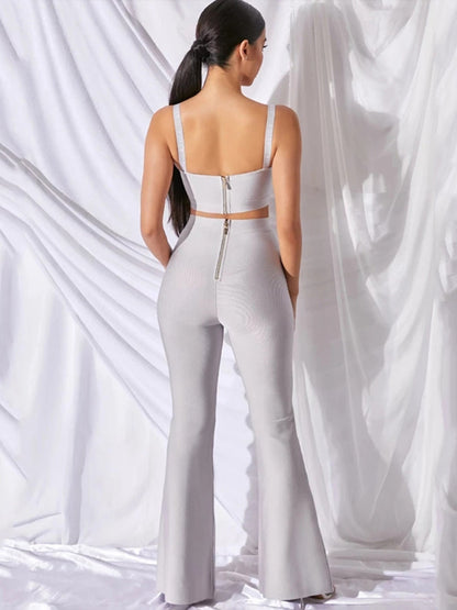 Damen-weite Hose, mittel, Taillenhöhe, Spandex, Rayon-5