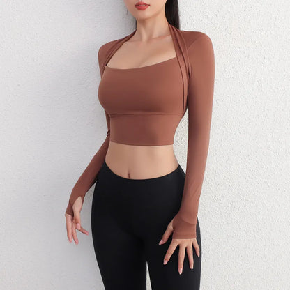 Variant image for Damen Ernte-Top Kompression Polyester-17