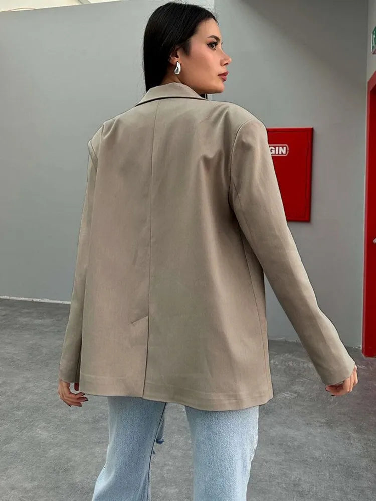 Damen Blazer Taillierte Passform Langlebiger Stoff 2