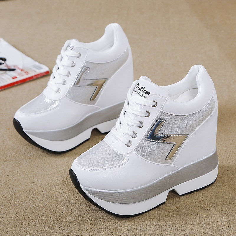 Variant image for Damen-Sneaker, hohe Absätze, synthetisches Leder-4