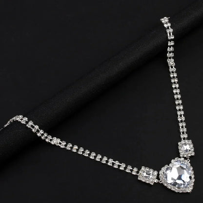 Damen-Bauchkette, Herz, Kupfer, mit Strass-5