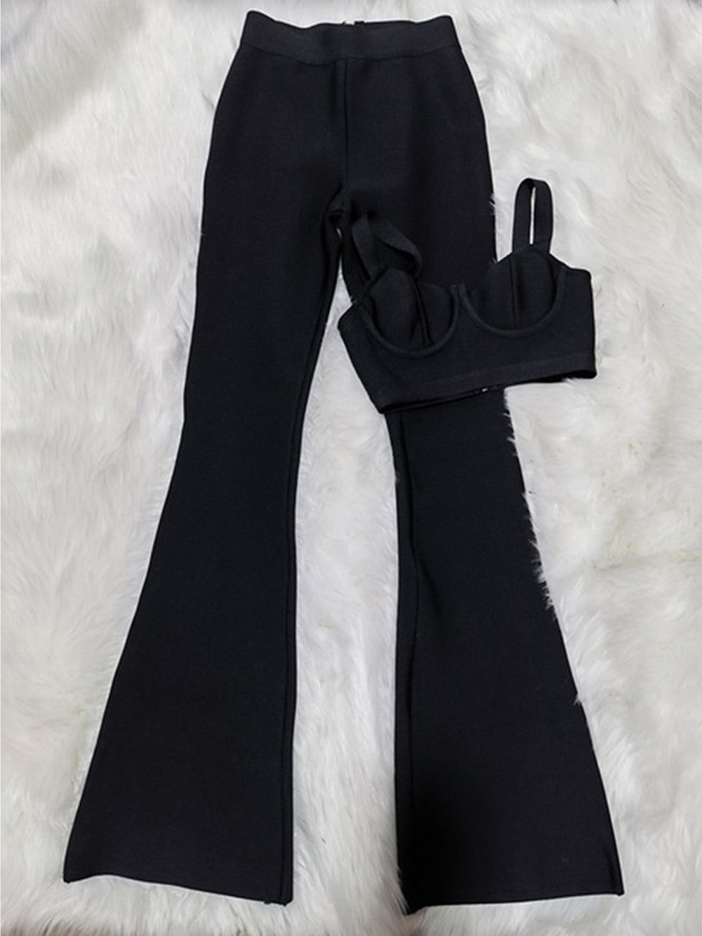 Variant image for Damen-weite Hose, mittel, Taillenhöhe, Spandex, Rayon-2