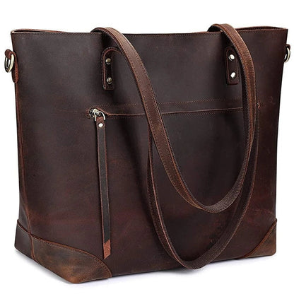 Variant image for Ledertasche Damen Vintage verstellbarem Schultergurt Zeitloses Design-3