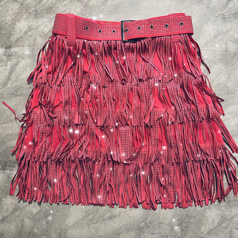 A-Linien-Minirock mit Strassdetails aus schwarzem Polyester für Frauen – Trendig und bequem 6