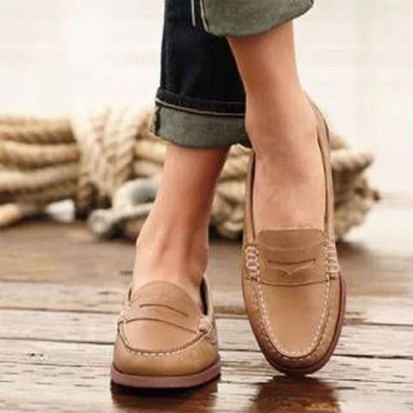 Herren-Loafer, Leder, modernes Design, mit gepolsterter Innensohle 3