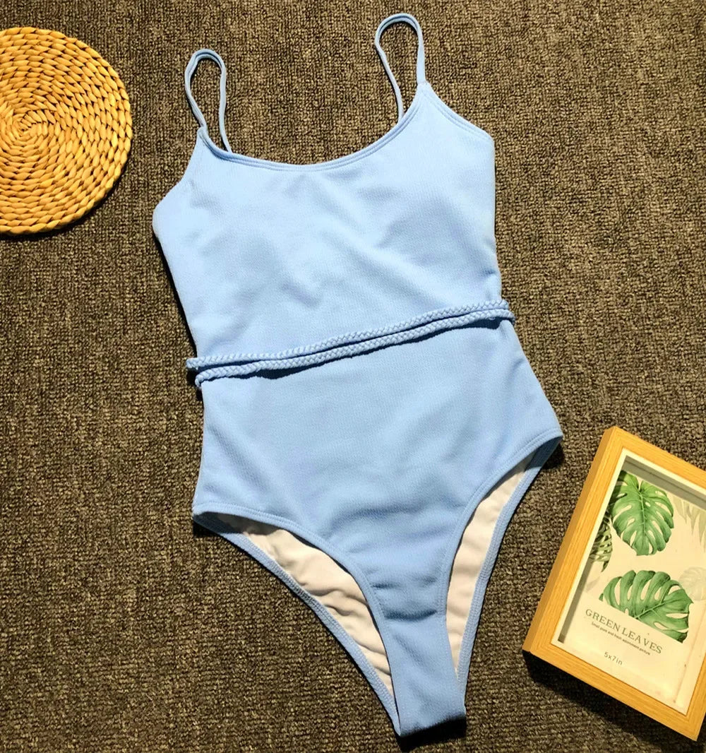 Variant image for Badeanzug Damen Einteilig mit Taillenbund Nylon-2