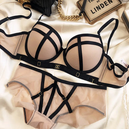Variant image for Damen-Push-up-BH-Set, dünne Cups, Baumwolle, Polyester, Acryl-10