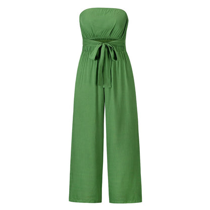 Damen-Overall, trägerlos, weit, Baumwolle, für den Sommer 3