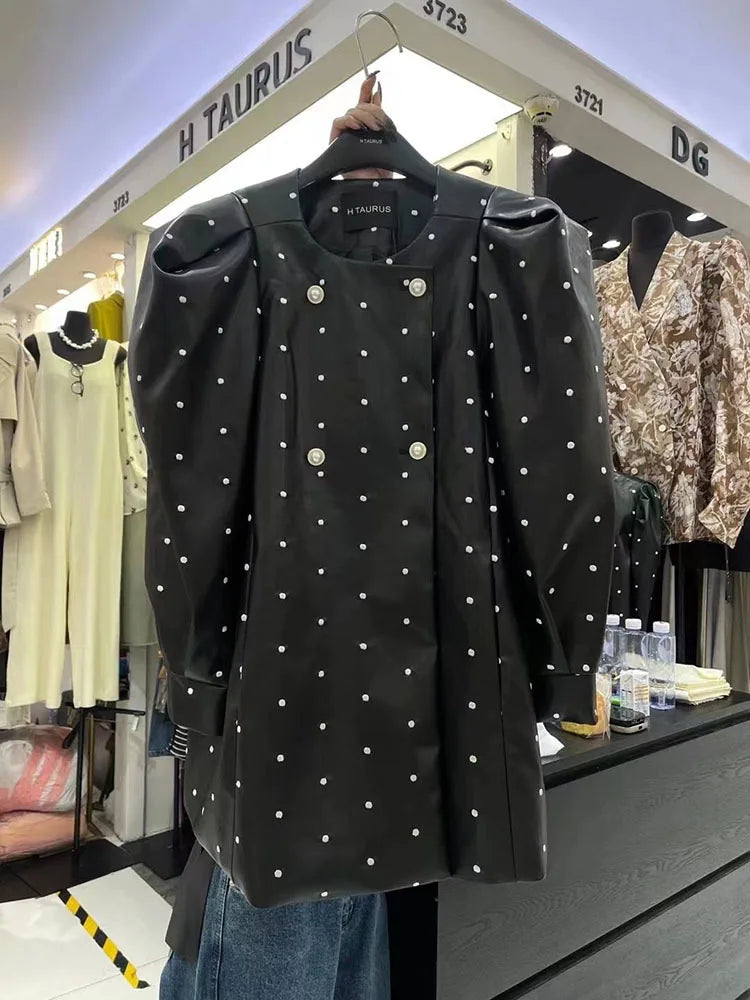 Variantenbild für weiße Damenbluse, langärmelig, aus Polyester mit DUP-Muster-5