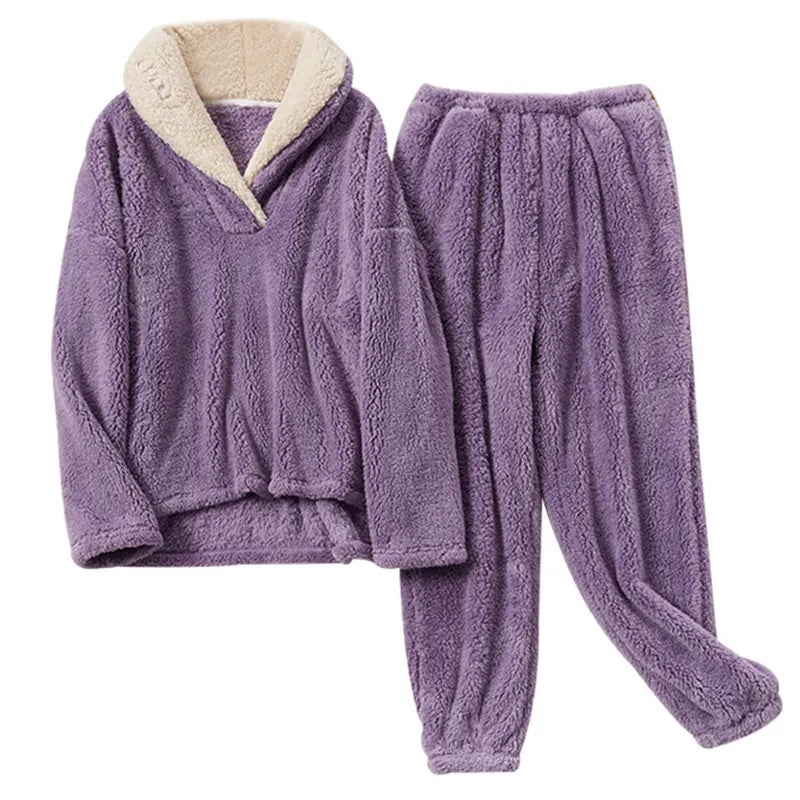 Variant image for Damen-Pyjama-Set, weicher atmungsaktiver Stoff-9