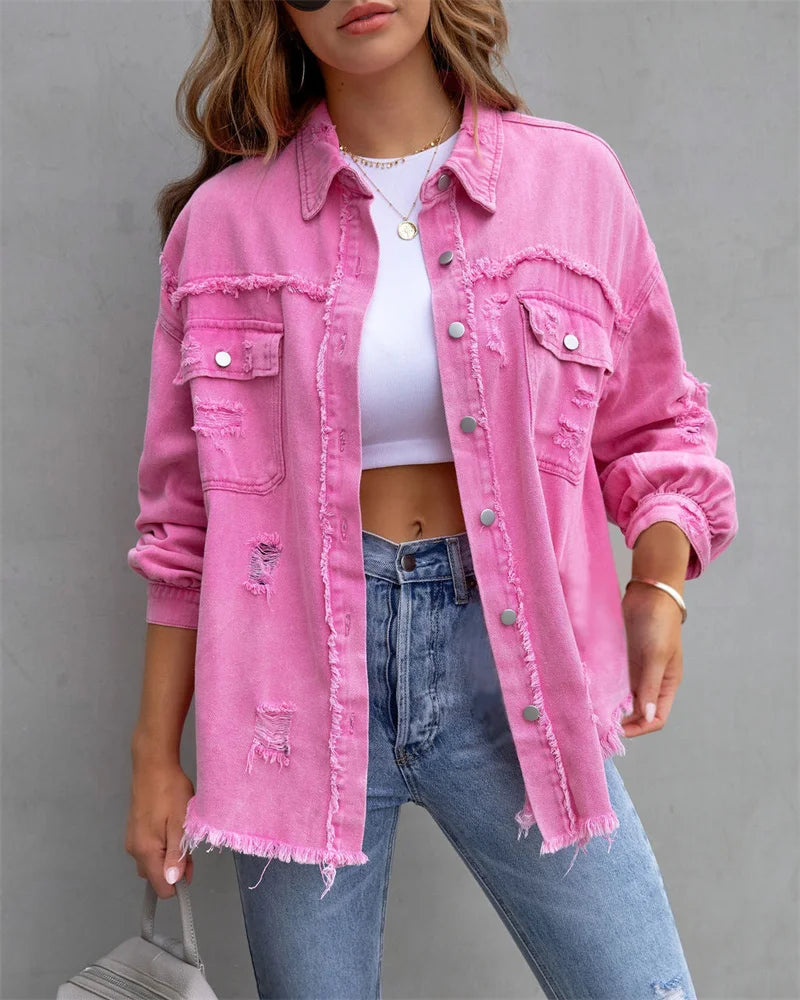 Damenjacke Trendiges Design Polyester für Damen 2