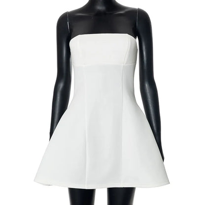 Damen-Minikleid, figurbetontes monochromes Polyester 6