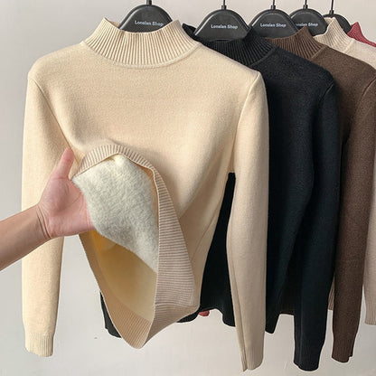 Variant image for Damen-Rollkragenpullover, langärmelige weiche Acrylmischung-8