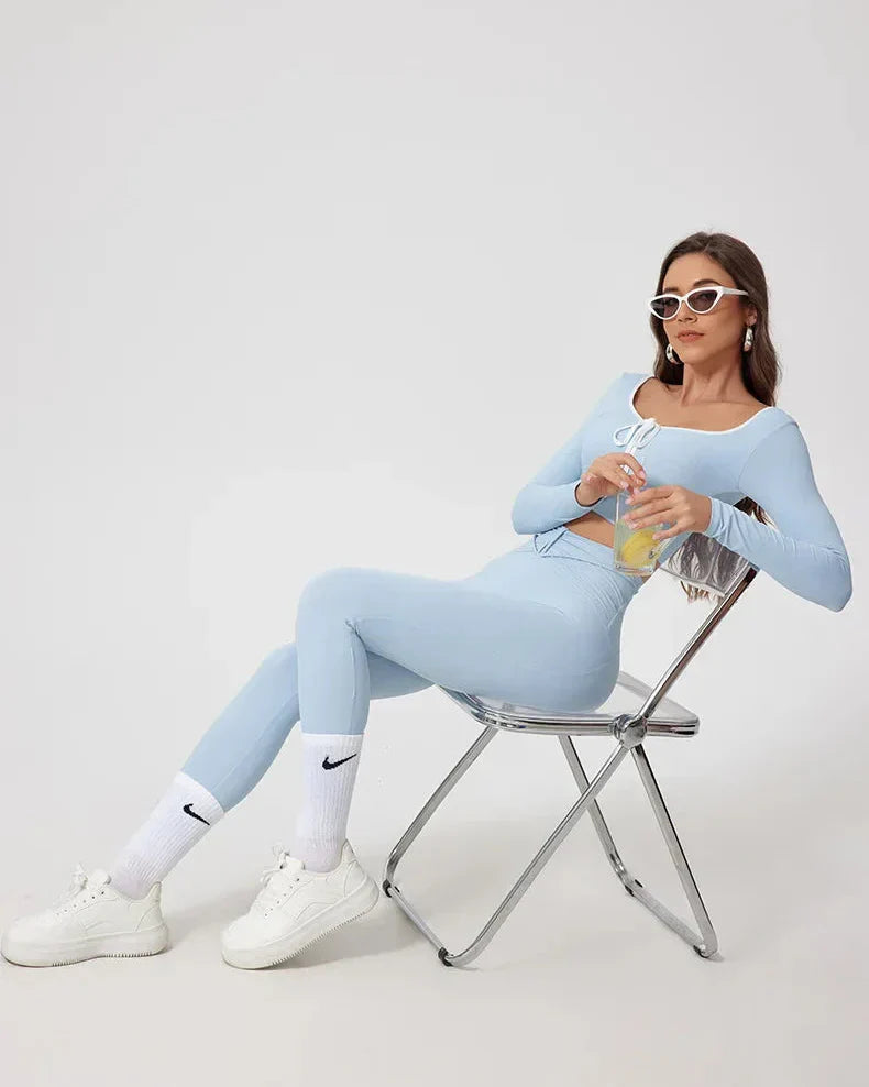 Damen-Leggings, Set, funktionelles Lycra, Nylon-6